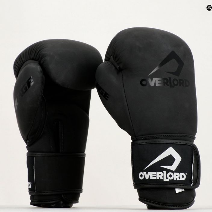 Черни боксови ръкавици Overlord Rage 100004-BK/10OZ 7