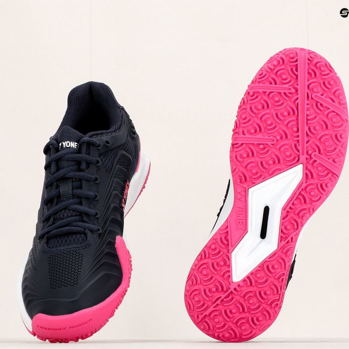 Дамски обувки за тенис YONEX SHT Eclipsion 4 CL navy blue/pink STFEC4WC3NP 11