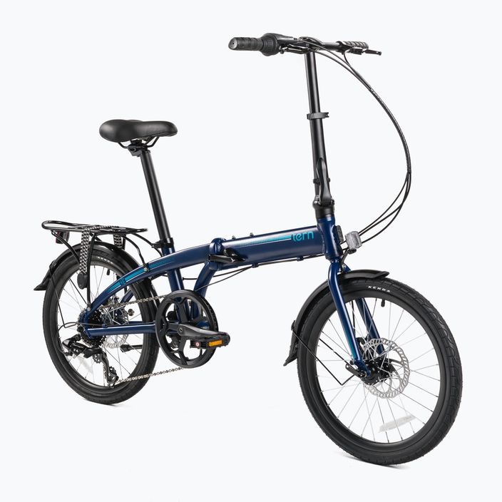Сгъваем градски велосипед Tern Link B8 тъмно синьо 2