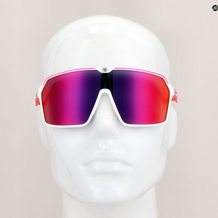 Очила за колоездене Rudy Project Spinshield бяло и розово флуо матово/мултилазерно червено SP7238580004 8