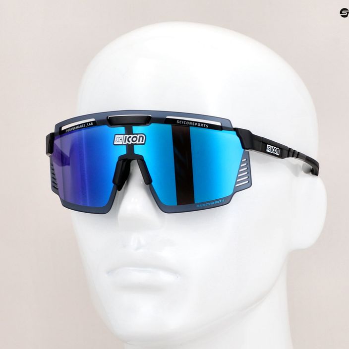 SCICON Aerowatt черни гланцови/scnpp многоогледални сини очила за колоездене EY37030200 8