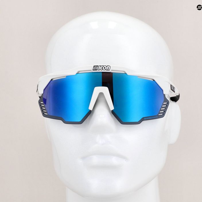 SCICON Aeroshade Kunken white gloss/scnpp multimirror blue очила за колоездене EY31030800 9