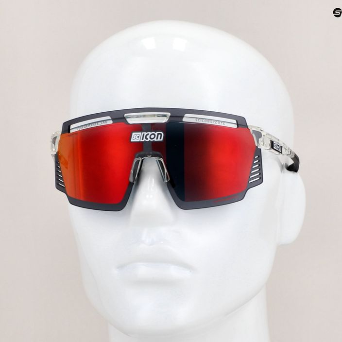 SCICON Aerowatt crystal gloss/scnpp multimirror red очила за колоездене EY37060700 8