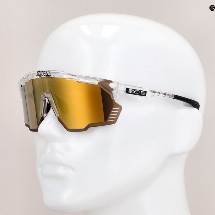 SCICON Aeroshade Kunken crystal gloss/scnpp multimirror bronze очила за колоездене EY31070700 9