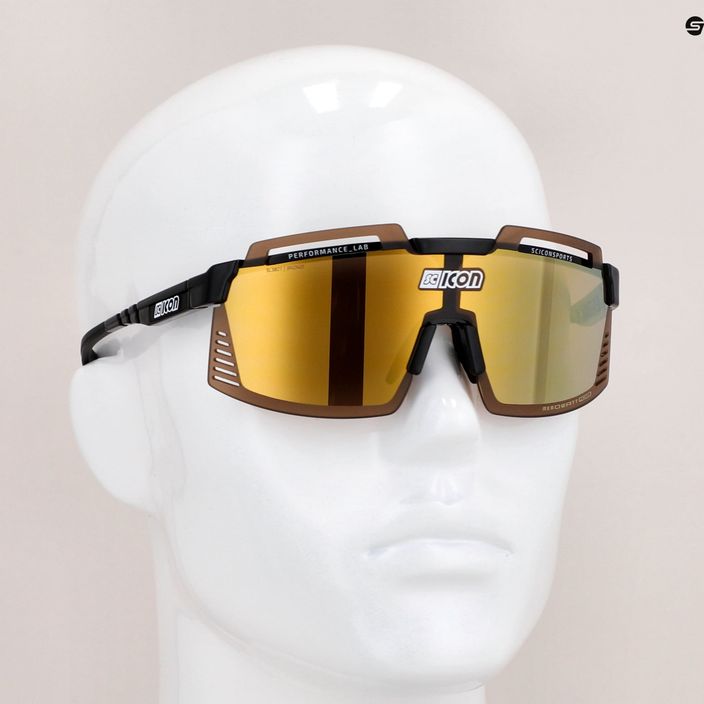SCICON Aerowatt Foza черни гланц/cnpp мултиогледални бронзови очила за колоездене EY38070200 9