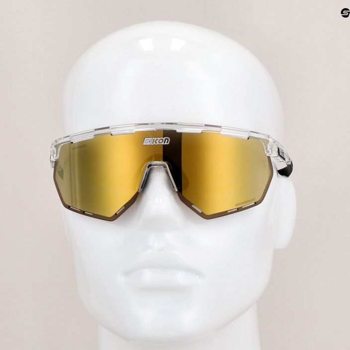 SCICON Aerowing Crystal Gloss/Scnpp Multimirror Bronze очила за колоездене 9