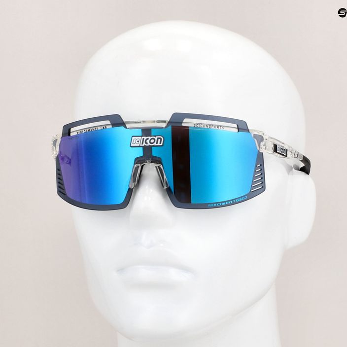 SCICON Aerowatt Foza crystal gloss/scnpp multimirror blue очила за колоездене EY38030700 8