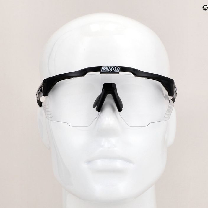 SCICON Aeroshade Kunken черни гланц/скнп фотокромни сребърни очила за колоездене EY31010200 9