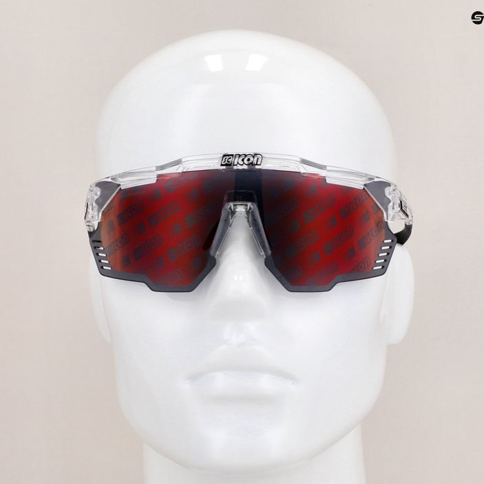 SCICON Aeroshade Kunken crystal gloss/scnpp monogram multimirror red очила за колоездене EY31130700 9