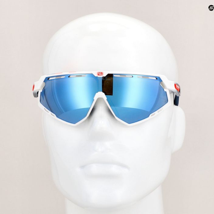 Очила за колоездене Rudy Project Defender бял гланц / избледняващо синьо / мултилазерни очила за лед SP5268690020 9