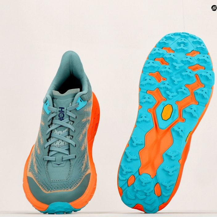 Мъжки обувки за бягане HOKA Speedgoat 5 green-orange 1123157-TMOR 12