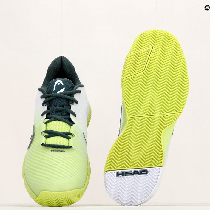 HEAD Revolt Pro 4.0 Clay мъжки обувки за тенис в зелено и бяло 273273 12