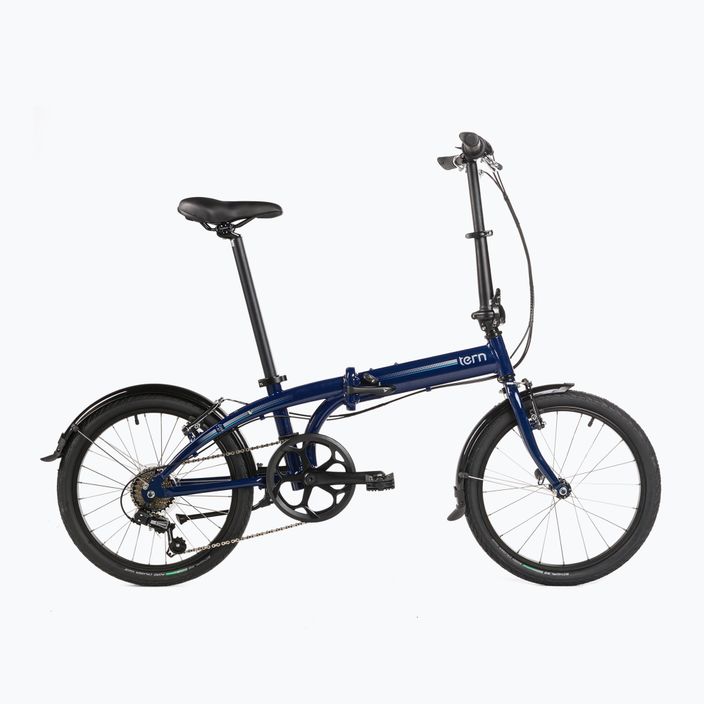 Сгъваем градски велосипед Tern LINK B7 тъмносин