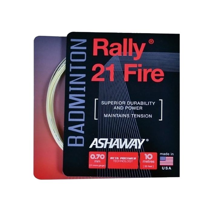 Струна за бадминтон ASHAWAY Rally 21 - комплект бял 2