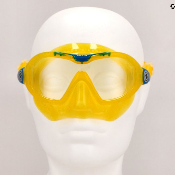 Детска маска за гмуркане Aqualung Mix yellow/petrol MS5560798S 7