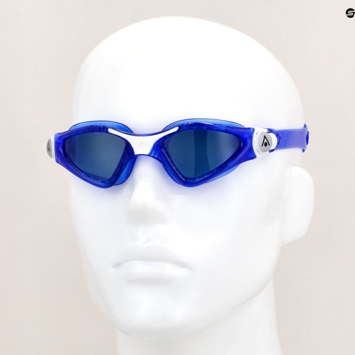 Aquasphere Kayenne сини / бели / тъмни лещи детски очила за плуване EP3194009LD 7