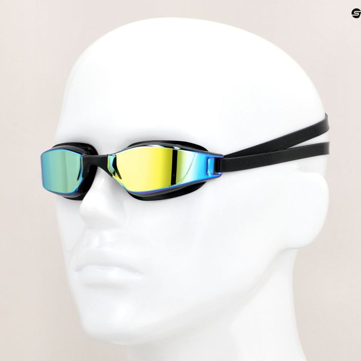 Очила за плуване Aquasphere Xceed черни / черни / огледално жълти лещи EP3200101LMY 7