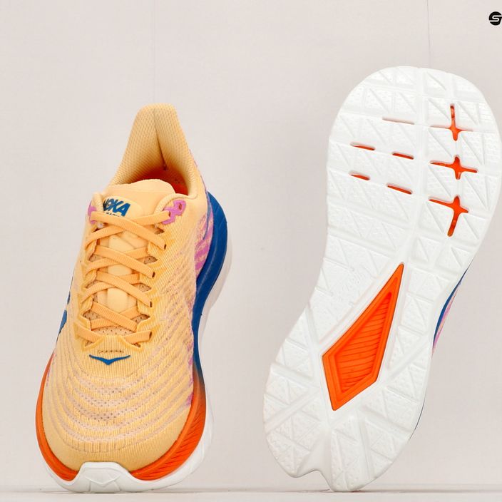 Дамски обувки за бягане HOKA Mach 5 orange-purple 1127894-ICYC 17
