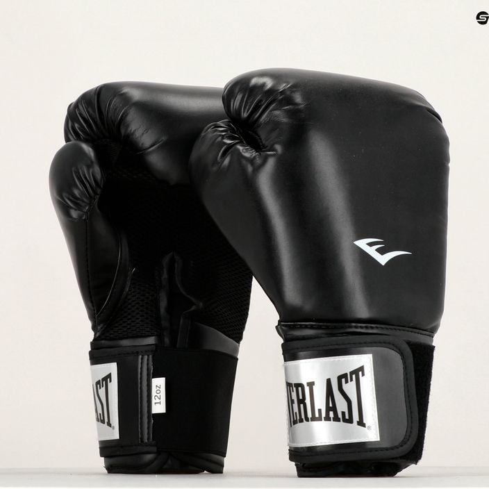 Everlast Pro Style 2 боксови ръкавици черни EV2120 BLK 9