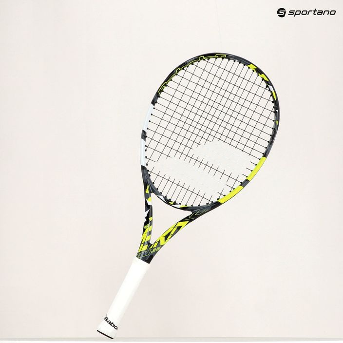 Детска тенис ракета Babolat Pure Aero Junior 25 сиво-жълта 140468 8