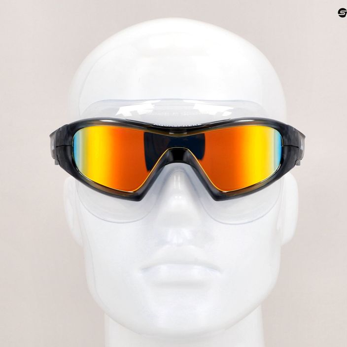 Aquasphere Vista Pro тъмно сива/черна/оранжева титанова маска за плуване MS5591201LMO 8