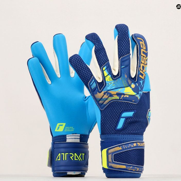 Reusch вратарски ръкавици Attrakt Aqua blue 5370439-4433 9