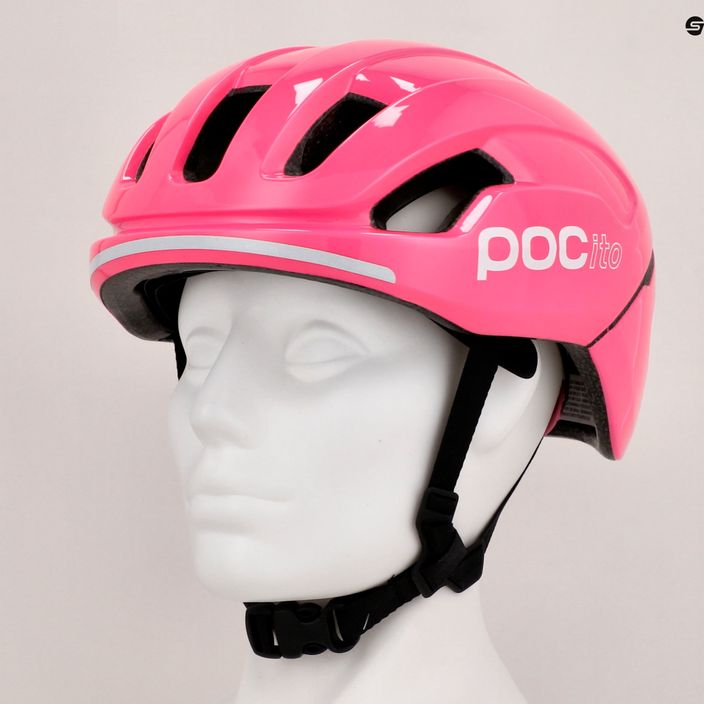Детска велосипедна каска POC POCito Omne MIPS fluorescent pink 9