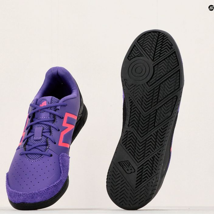 New Balance Audazo V6 Command IN детски футболни обувки лилаво 17