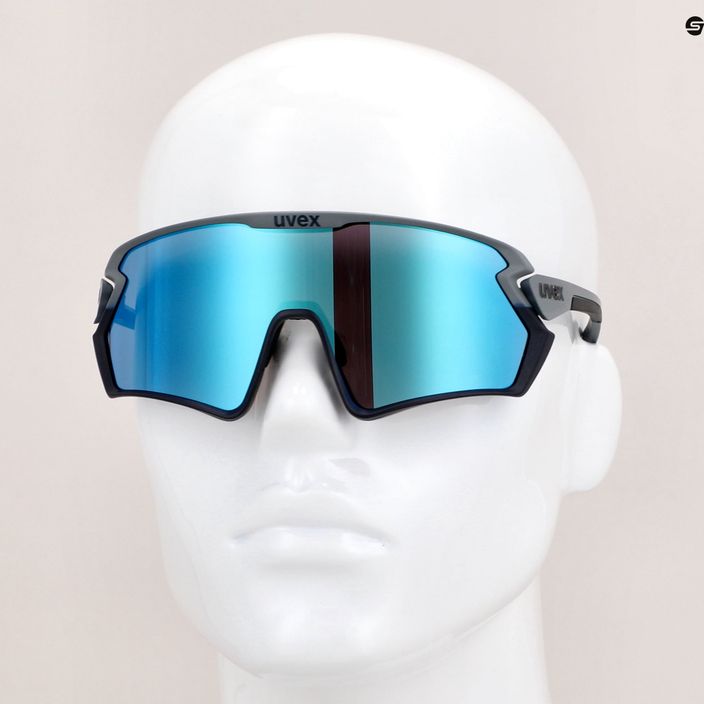 UVEX Sportstyle 231 2.0 rhino deep space mat/mirror blue очила за колоездене 53/3/026/5416 11