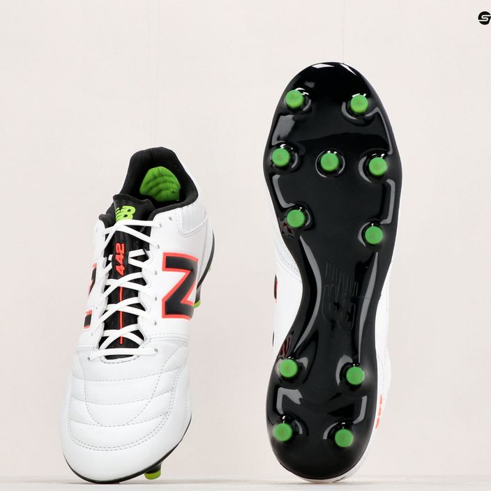 New Balance 442 V2 Pro FG мъжки футболни обувки в бяло и черно MS41FWD2.D.095 17