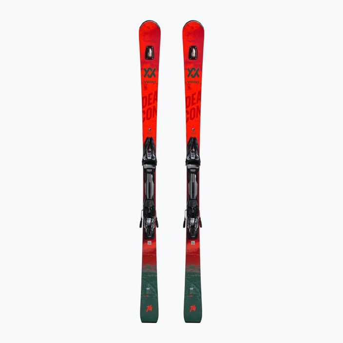 Völkl Deacon 74+RMotion2 12 GW ски за спускане червено/сиво 121151/6877T1.VB
