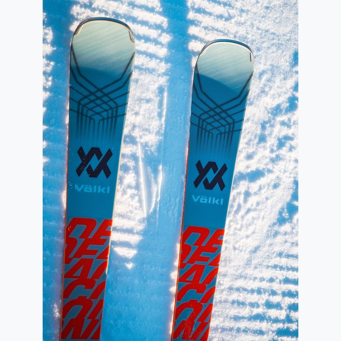 Völkl Deacon 72 + RMotion3 12 GW ски за спускане светло синьо/червено/перлено червено 8