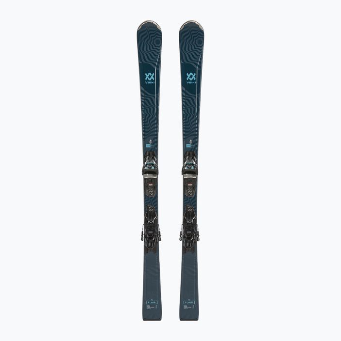 Дамски ски за спускане Völkl Flair 76 + vMotion 10 GW blue/metallic blue