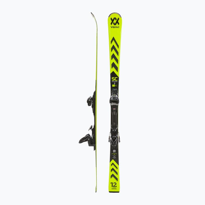Völkl Racetiger SC Yellow + vMotion 10 GW жълто-черни ски за спускане 2