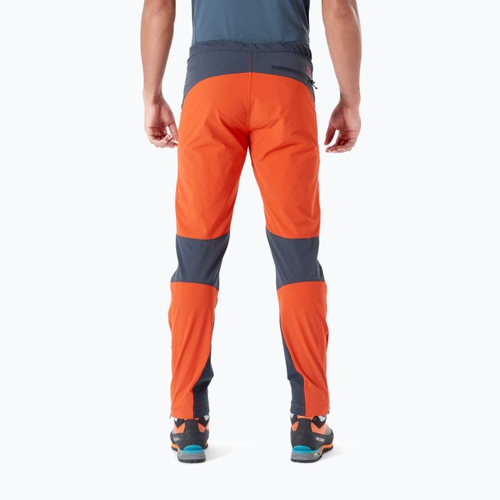 Мъжки панталони за трекинг Rab Torque orange/black QFU-69 2