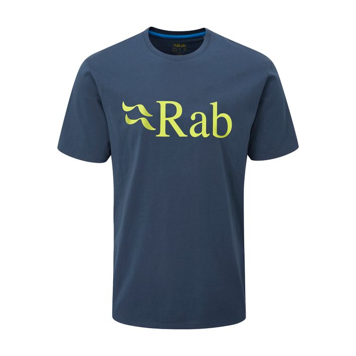 Мъжка тениска за трекинг Rab Stance Logo SS тъмносиня QCB-08-DI-S 3