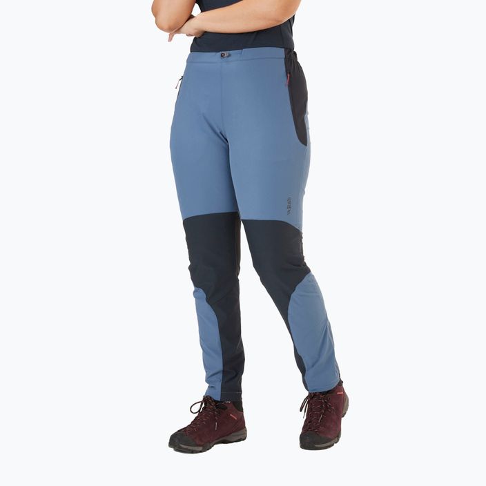 Дамски панталони за трекинг Rab Torque синьо/черно QFU-70