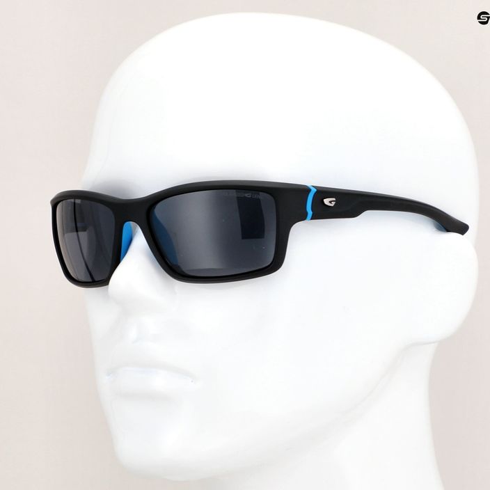 Слънчеви очила за открито GOG Alpha матово черно / синьо / дим E206-2P 9