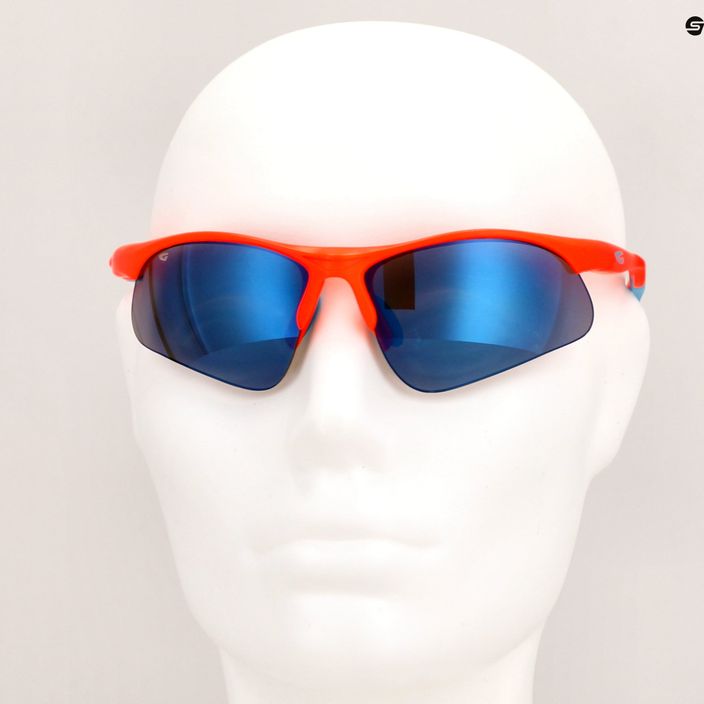 Детски очила за колоездене GOG Balami matt neon orange / blue / blue mirror E993-3 9