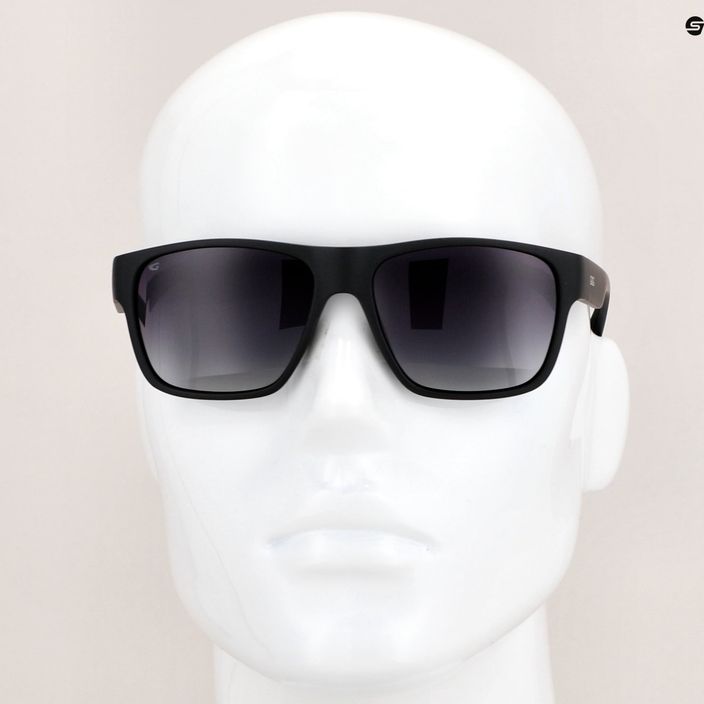 Модерни слънчеви очила GOG Henry матово черно / градиент дим E701-1P 9