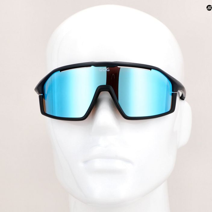 Очила за колоездене GOG Odyss матово тъмносиньо / черно / полихромно бяло-синьо E605-3 7