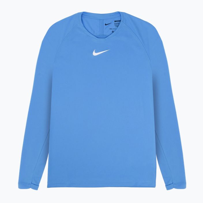 Детски термален ръкав с дълъг ръкав Nike Dri-FIT Park First Layer, университетско синьо/бяло