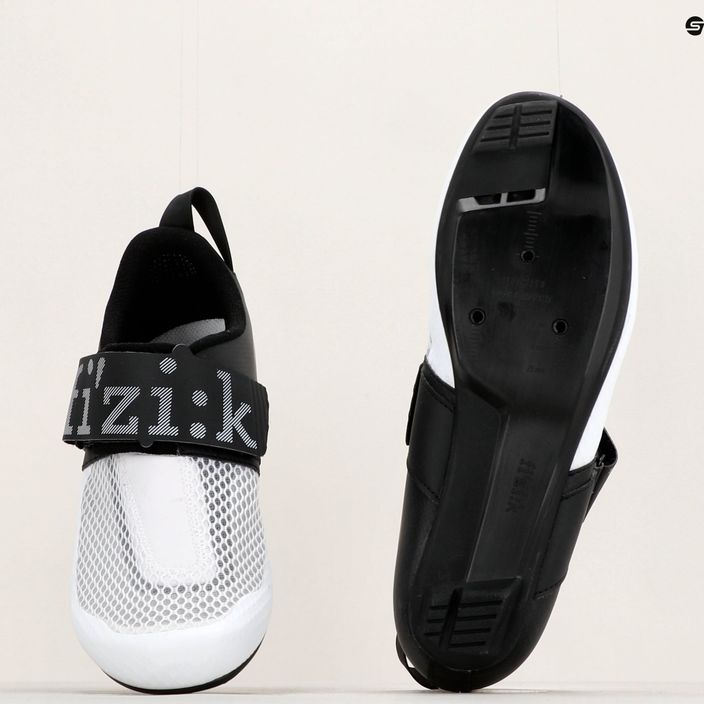 Мъжки обувки за триатлон Fizik Transiro Hydra в бяло и черно TRR5PMR1K2010 18