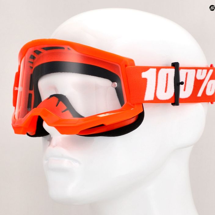 Мъжки очила за колоездене 100% Strata 2 orange/clear 50027-00005 7