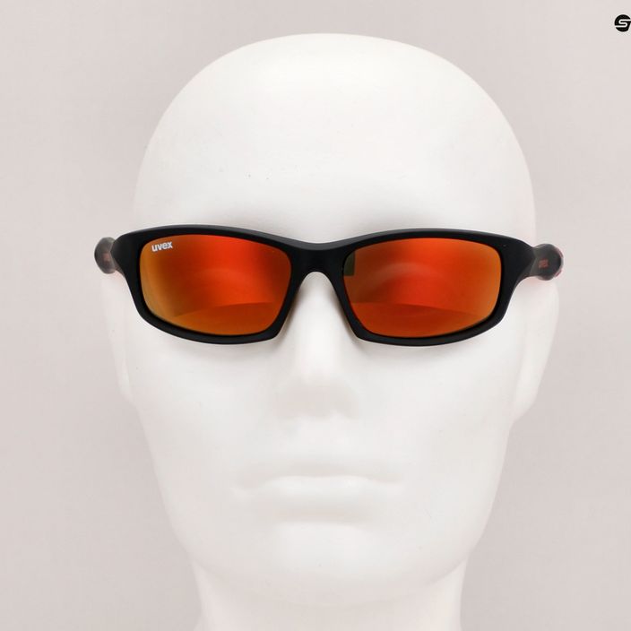 UVEX детски слънчеви очила Sportstyle black mat red/ mirror red 507 53/3/866/2316 11