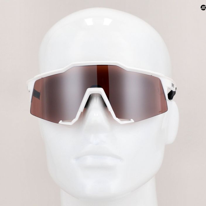 100% Speedcraft матово бели/хипер сребърни огледални очила за колоездене 60007-00006 12