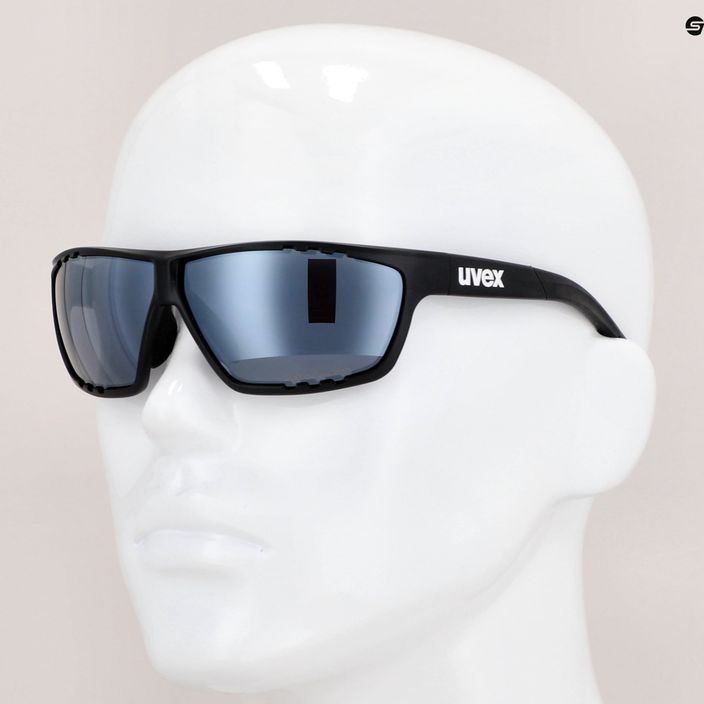UVEX Sportstyle 706 CV черен мат/светло огледало сребърни слънчеви очила 53/2/018/2290 11