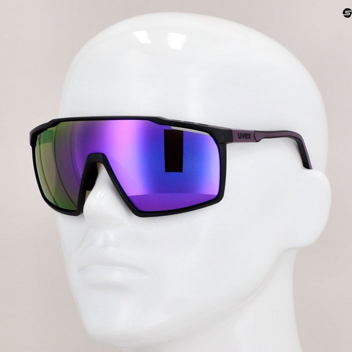 UVEX Mtn Perform черно-лилави матови/огледални лилави слънчеви очила 53/3/039/2116 11