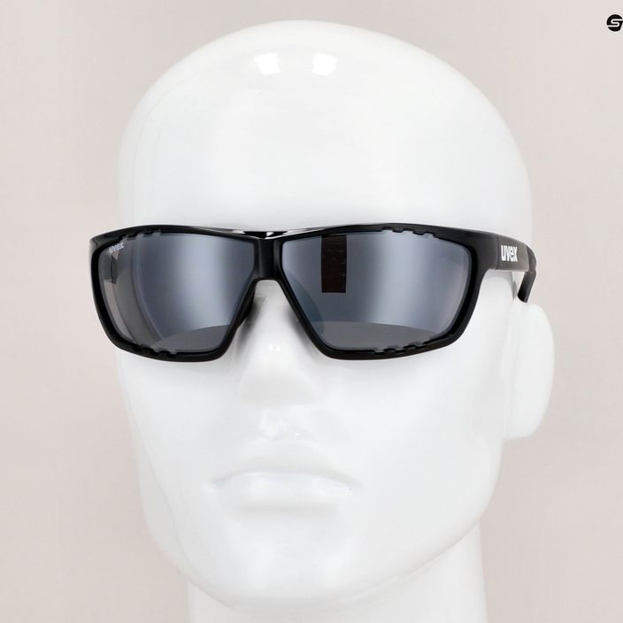 UVEX Sportstyle 706 черни/светлоогледални сребърни слънчеви очила 53/2/006/2216 11