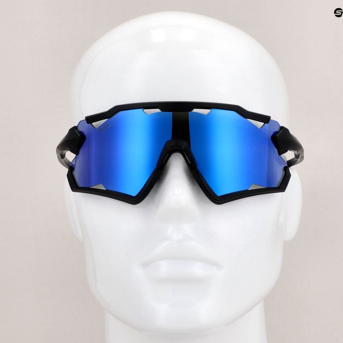 UVEX Sportstyle 228 черен мат/огледално синьо очила за колоездене 53/2/067/2206 11